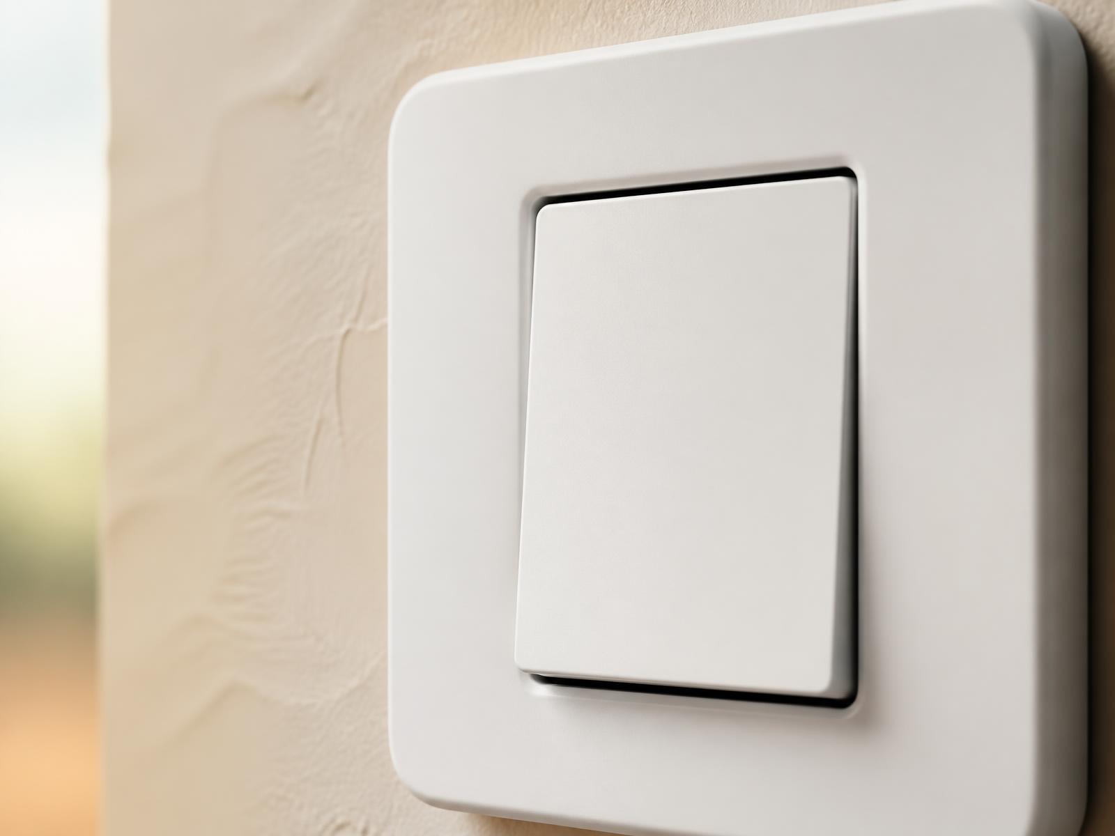 Close-up of a wall switch